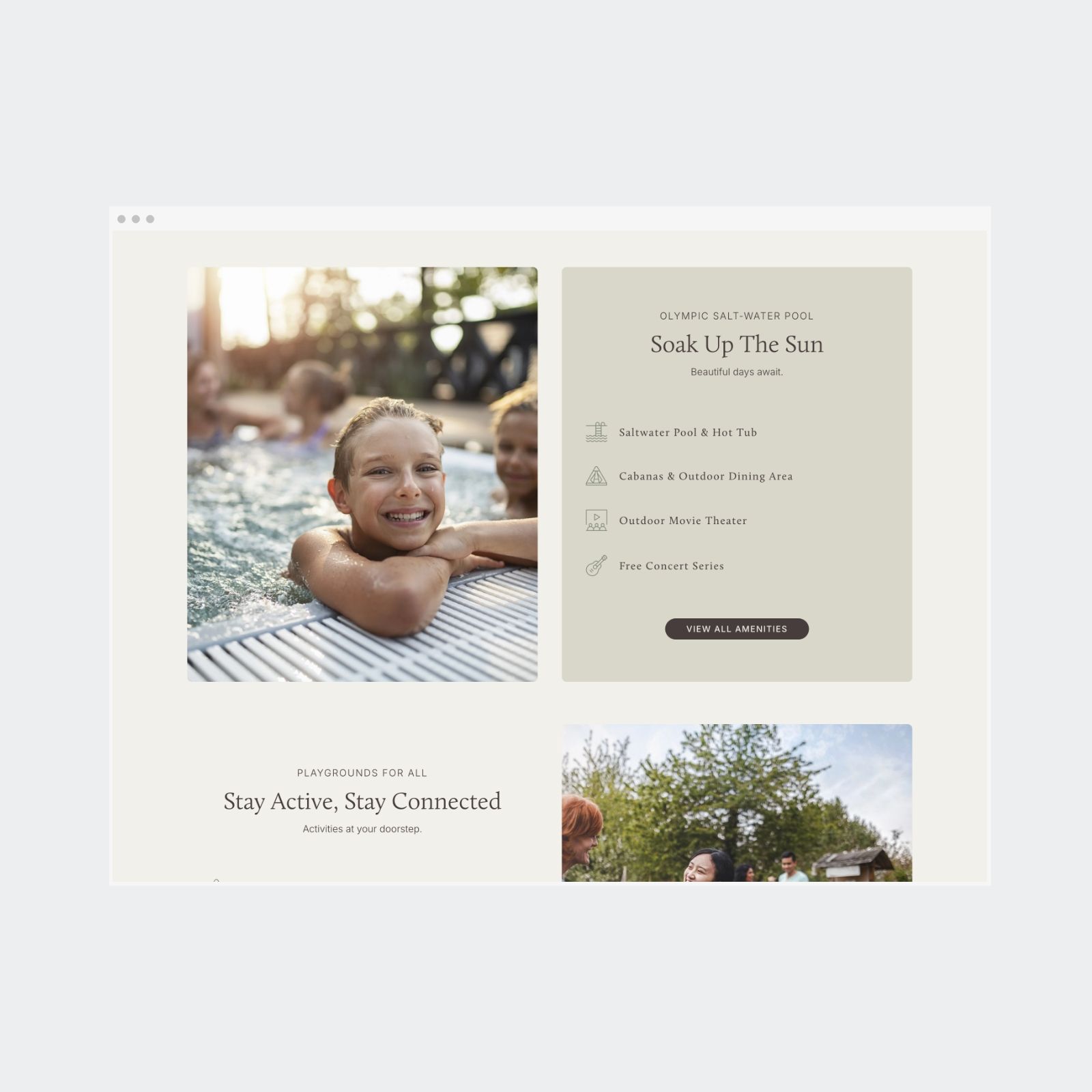 Winona Amenities page