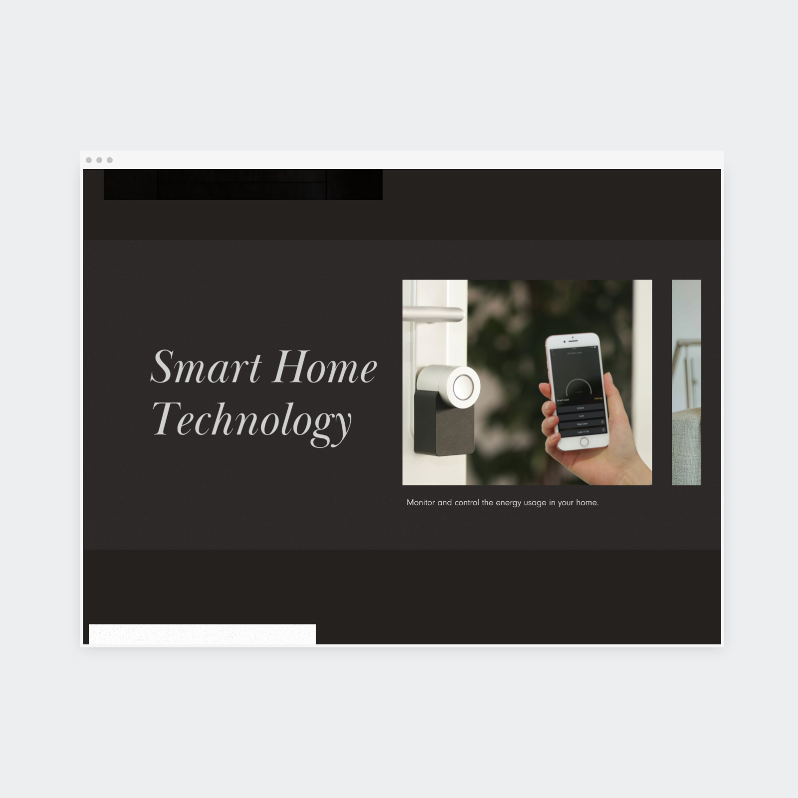 Smart Home Technology Section