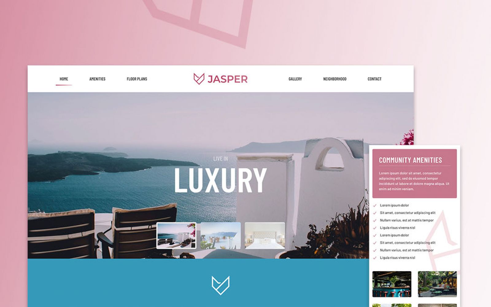 Jasper Apartment Theme Header