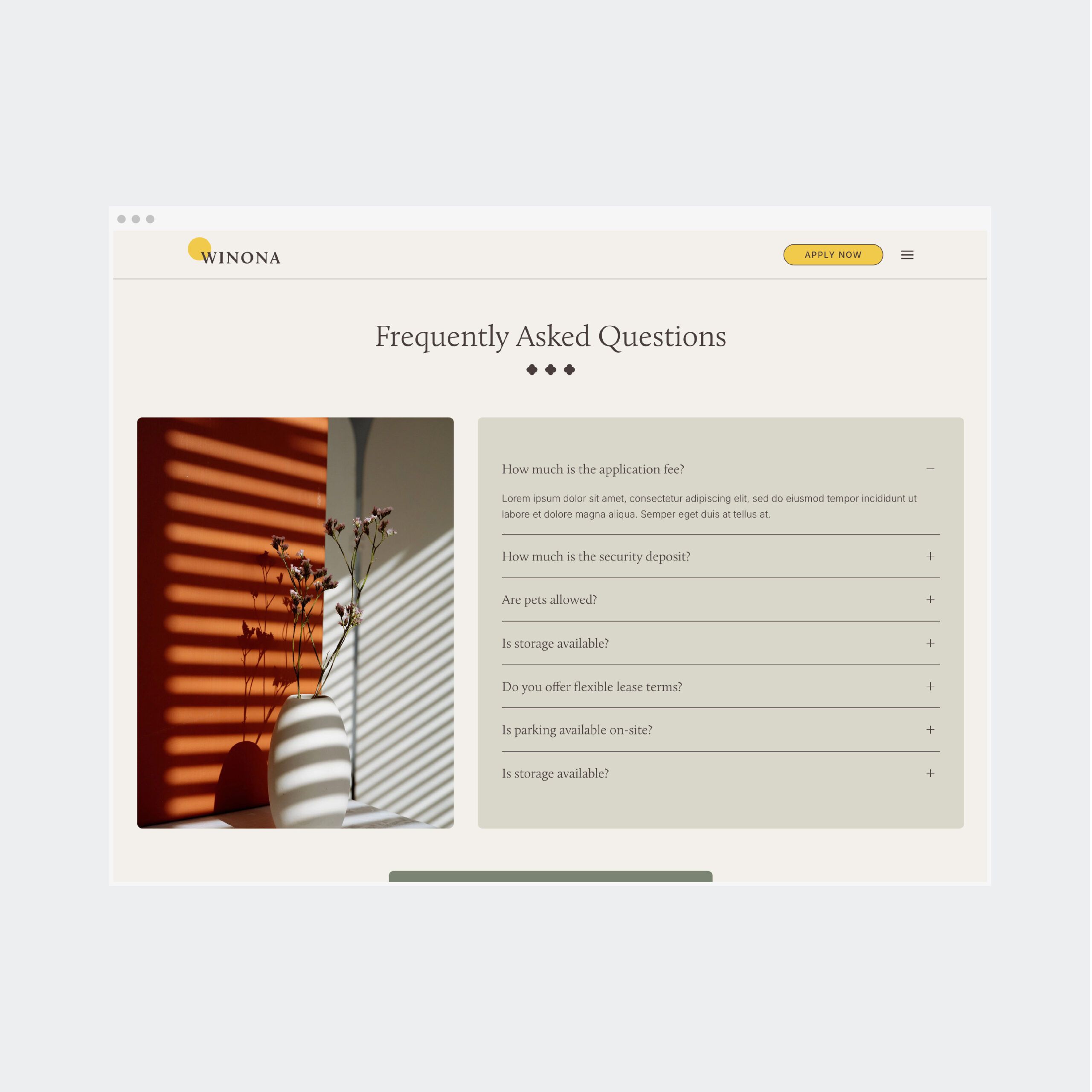 Winona Frequently Asked Questions page